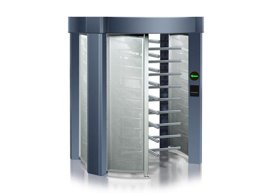 Cửa xoay toàn thân bằng thép không gỉ 304 với tấm đọc thẻ và tuổi thọ sản phẩm 5 triệu lần