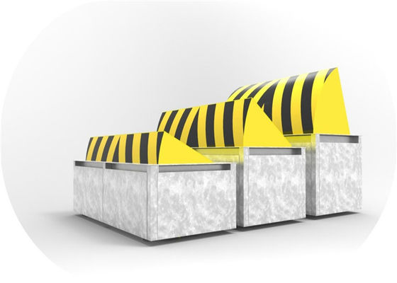 Đường chặn thủy lực bằng thép A3 hoàn toàn tự động 80T Loading với đèn LED cho an ninh chống khủng bố