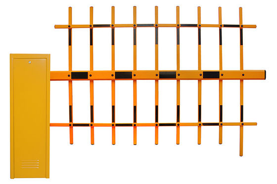 Cổng rào chắn giao thông thông minh ngoài trời với tốc độ 6s, cần dài 4.5m và tay chắn hàng rào cho Hệ thống kiểm soát phương tiện