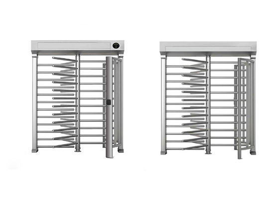 Cổng xoay toàn thân đầu đọc mã vạch RFID với vận hành DC 24V và cơ chế chống đi theo sau để kiểm soát truy cập kép