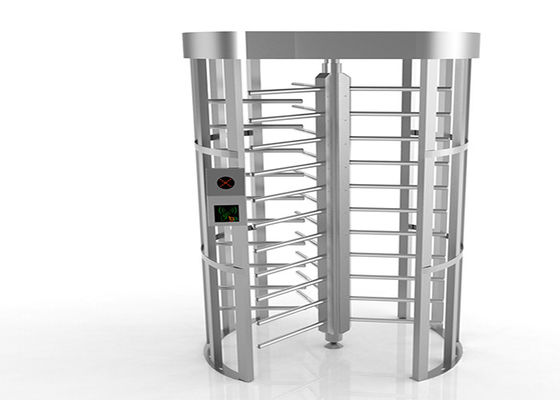 Cổng xoay toàn thân đầu đọc mã vạch RFID với vận hành DC 24V và cơ chế chống đi theo sau để kiểm soát truy cập kép