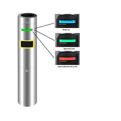 Cửa quay kiểm soát truy cập đường kính 219mm Bộ sưu tập thẻ chỉ thị đèn LED ba màu