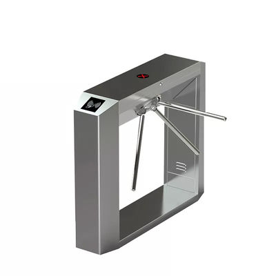 304 thép không gỉ IP54 Cửa quay điện tử với 30-35 người / phút chiều cao eo Cửa quay bộ ba chân
