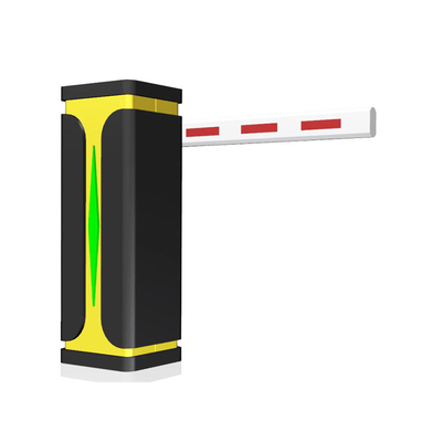 Cổng Boom Barrier hoàn toàn tự động Động cơ Servo 24V DC Tốc độ nhanh Màu vàng đen