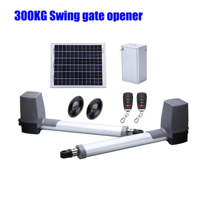 300KG Trọng lượng Swing Gate Opener 2,5 mét chiều dài mỗi lá 80W 24V động cơ DC