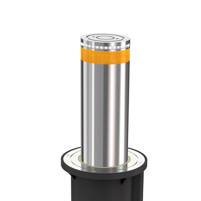 SS316 Rào cản giao thông Tự động có thể kéo lại Bollard cho bãi đậu xe