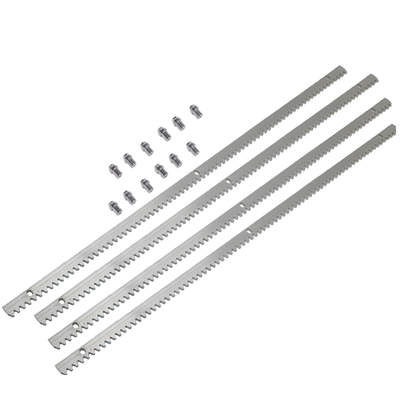 Bánh răng thép mạ kẽm chịu tải nặng dày 8mm 10mm 12mm 22mm, dài một mét, dùng cho motor cổng trượt