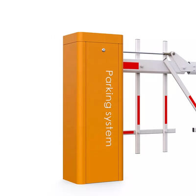 Cổng chắn tự động cho xe cộ với động cơ không chổi than DC24V, tốc độ điều chỉnh được, giao diện pin dự phòng