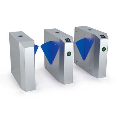 Cổng xoay tốc độ bằng thép không gỉ 304 với cánh tay dài 27cm và điều khiển hai chiều để quản lý đám đông