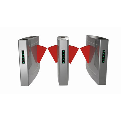 BLDC Motor Flap Gate Turnstile DC24V Acrylic Vân tay Bi hướng