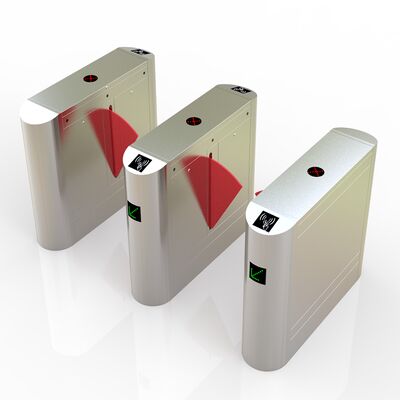 304 thép không gỉ 550MM chiều rộng 40W DC Motor Pedestrian Flap Barrier Gate for Access Control