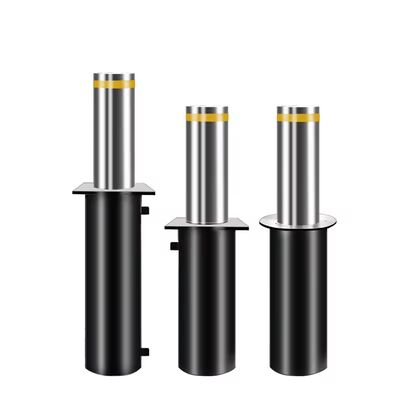 Trụ chắn đường thủy lực nâng hạ bằng thép không gỉ 304, đường kính 219mm, 2.2kW để kiểm soát ra vào an ninh