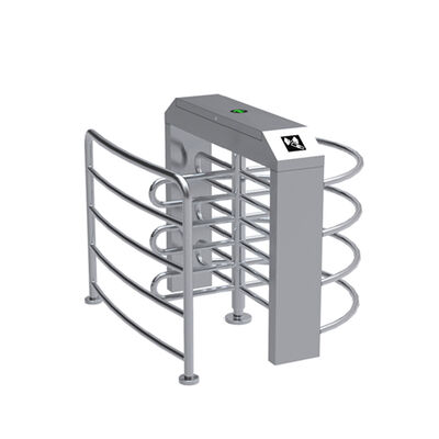 Cửa xoay bán cao bằng thép không gỉ 316 với bộ đệm thủy lực và tốc độ dòng chảy từ 25 đến 30 người mỗi phút