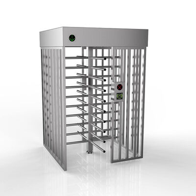 Cổng an ninh cửa xoay toàn thân RFID 0.2s SUS304 với chiều rộng 610mm để kiểm soát an ninh cao