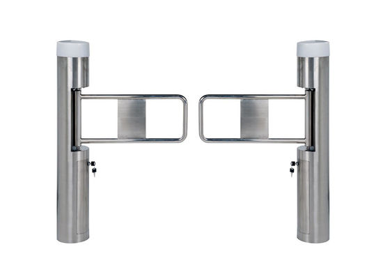 Cánh cửa lắc cao bằng thép không gỉ cho người đi bộ với động cơ không chải để kiểm soát truy cập