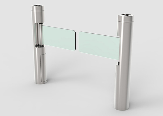 SS304 Tủ Swing Barrier Gate Swiping Card Động cơ không chổi than DC Cánh tay 730mm