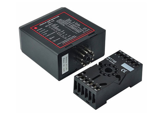 Máy phát hiện vòng lặp xe với tần số từ 20 kHz đến 170 kHz Thời gian phản ứng 100ms và bộ chuyển tiếp đầu ra 240V / 5A cho cổng tự động và kiểm soát truy cập bãi đậu xe RFID