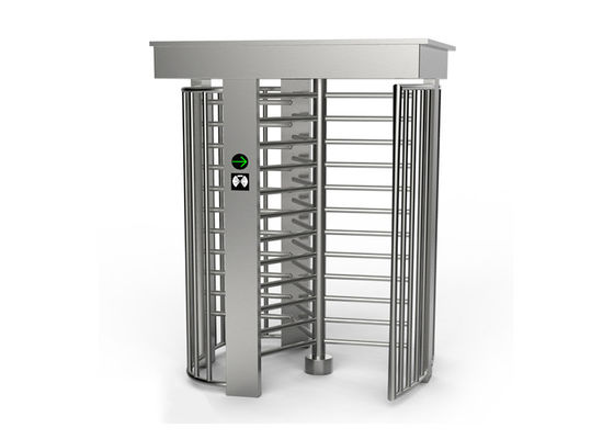 SS304 Full Height Turnstile với thời gian mở khóa 0,2S và đèn LED cho kiểm soát truy cập người đi bộ an toàn