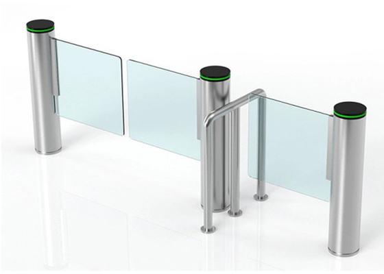 Làn đường nhanh Hình trụ 168mm Cổng xích đu cho người đi bộ Tự đóng