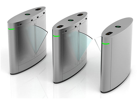 DC 24V 10mA Kiểm soát truy cập Acrylic Clear Flap Barrier Gate Turnstile