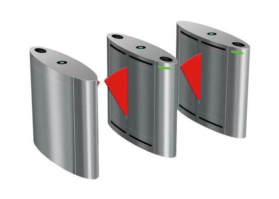 Bi-Directional 600mm Width SS304 Flap Barrier Gate với thời gian mở 0,2s