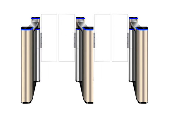 500mm Flap RS232 SS304 Access Control Swing Barrier Gate với động cơ không bàn chải mô-men xoắn lớn