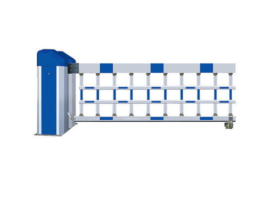 Cổng rào chắn trên không có chiều dài cần 6m, công suất 250W và phun tĩnh điện