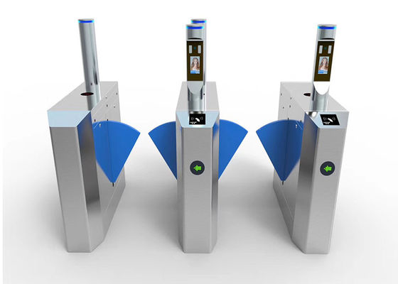 0.2s Khởi động RS485 SS304 Kiểm soát truy cập cánh cổng Flap Barrier Turntile