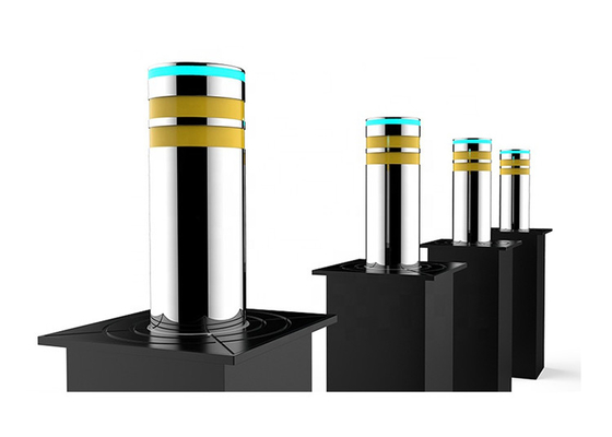 Thép không gỉ LED thủy lực tăng Bollard chặn cột