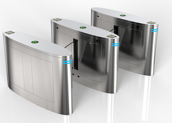 Nhận dạng khuôn mặt SUS304 IP44 Cánh cửa tốc độ cho người đi bộ có thể thu vào