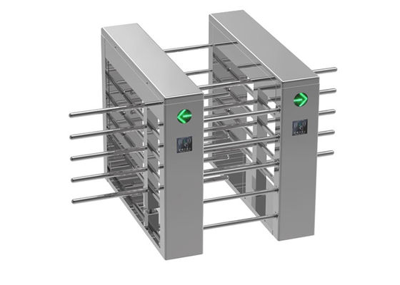 Cổng xoay bán cao bằng thép không gỉ SUS304 với công suất 30W và thời gian phản hồi 0.2S để kiểm soát lối đi bộ an toàn
