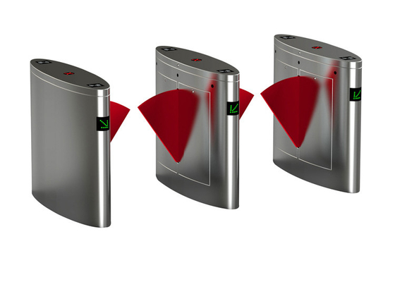 3 giây Đặt lại 24V BLDC Flap Barrier Gate 4 cặp Cảm biến hồng ngoại Chiều rộng 600mm