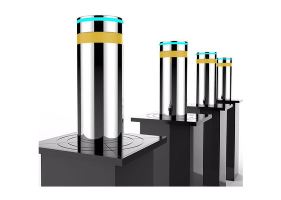 SUS304 thép không gỉ tự động tăng Bollard với chiều cao 600mm và 5 triệu lần tuổi thọ