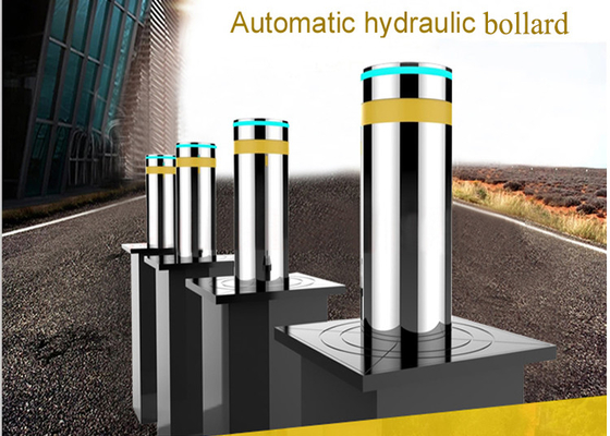 Mạ kẽm không gỉ Bollard có thể thu vào thủy lực 240V