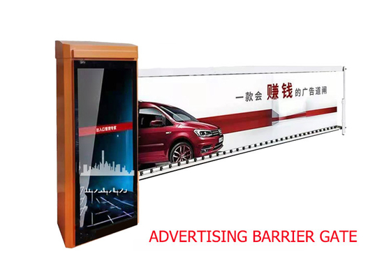 Cổng rào chắn bãi đậu xe quảng cáo DC24V 10 giây Đảo chiều tự động có thể điều chỉnh