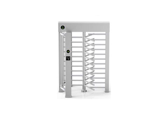 Cửa xoay toàn thân bằng thép không gỉ với tốc độ đi qua 30 người/phút và kênh rộng 600 mm