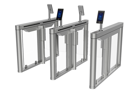 Cổng xoay 180 độ Cửa xoay Kiểm soát người đi bộ DC không chổi than SS304 Acrylic