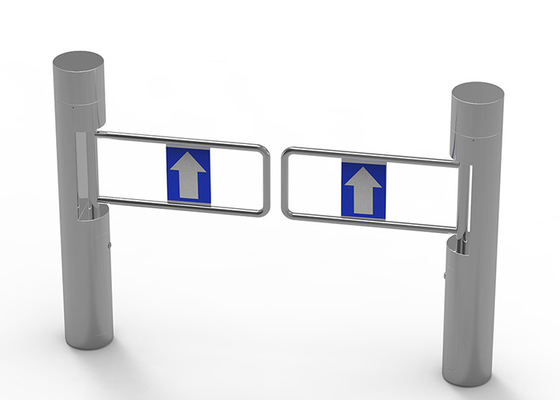 SS Acrylic Swing Barrier Gate Cổng kiểm soát ra vào động cơ RS485 BLDC