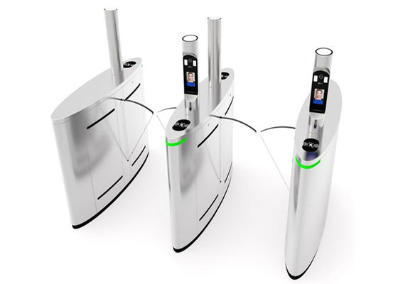 Bi-directional Stainless Steel 304 Flap Barrier với Face Recognition Access Control Turnstile